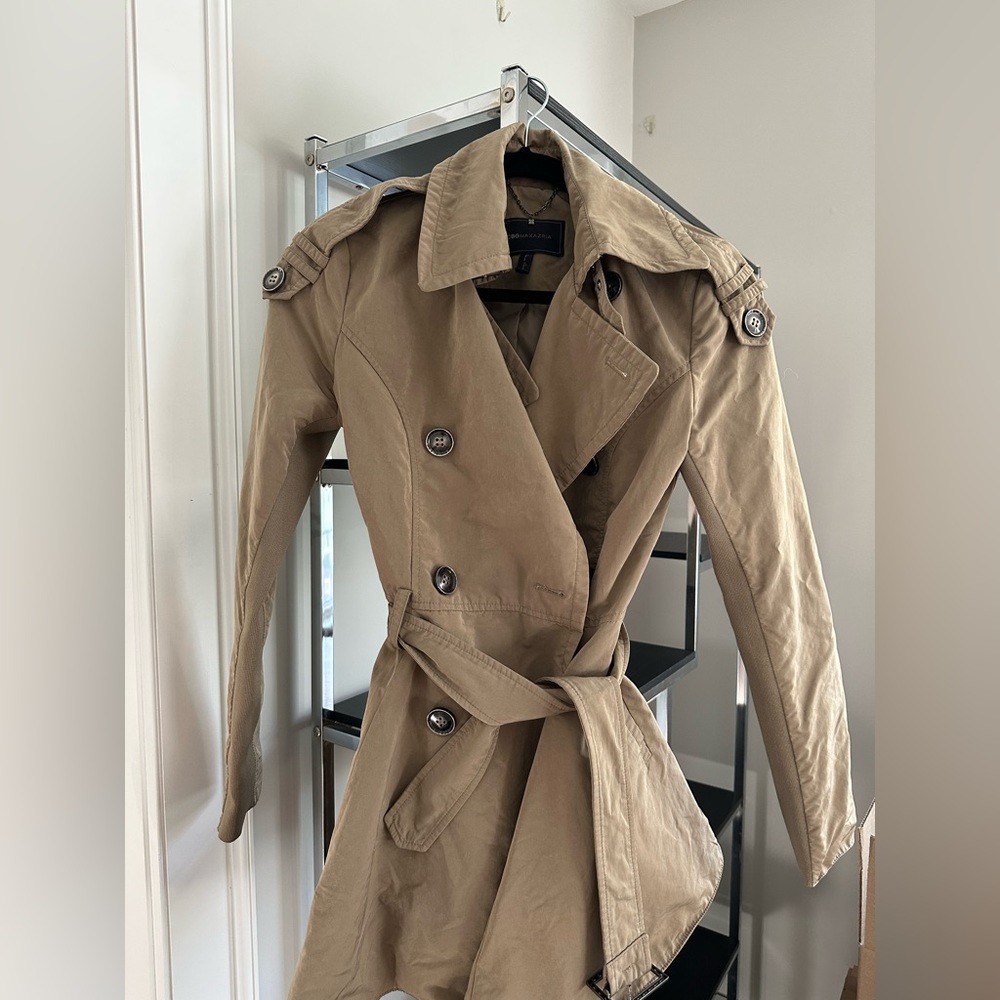 BCBGMaxazria short trench coat